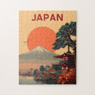 Japan Mount Fuji vintage Jigsaw Puzzle