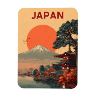 Japan Mount Fuji vintage Magnet