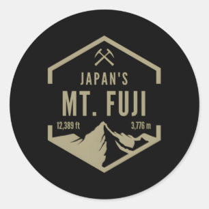 Japan Mt Fuji Classic Round Sticker
