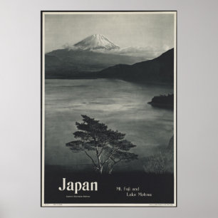 Japan Mt. Fuji Vintage Travel Poster Ad Retro