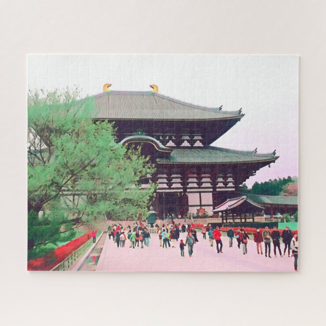 Japan Nara beautiful Spring landscape challenging Jigsaw Puzzle (Horizontal)
