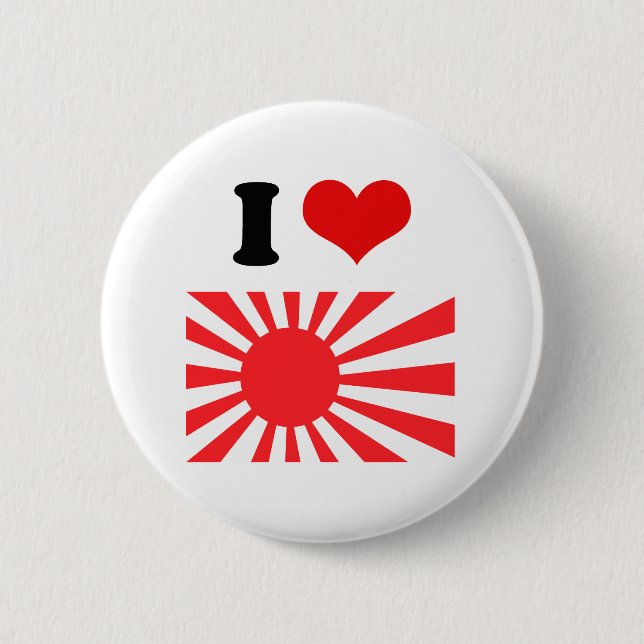 Japan Navy Flag 2 Inch Round Button (Front)