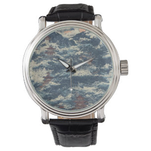 Japan oil landscape painting cool fantacy watch