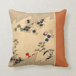 Japan - Old kimono design - Throw Pillow