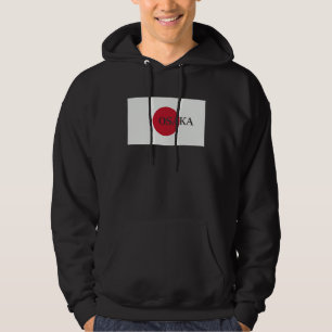 Japan Osaka Asia Travel Flag Hoodie