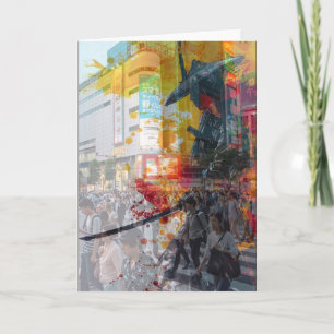 Japan past and present card