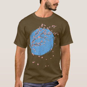 Japan Pink Flower Japanese Floral Sakura Cherry Bl T-Shirt
