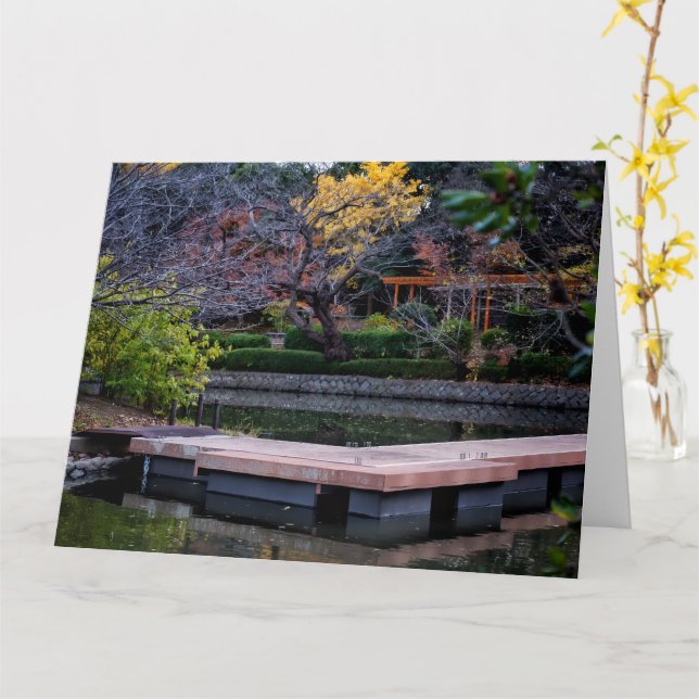 Japan Pond Card (Yellow Flower)