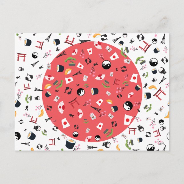 Japan postcard - the land of the rising sun (Front)