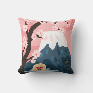 Japan Poster Throw Pillow
