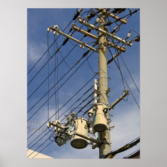 JAPAN POWER UTILITY POLE POSTER (Front)