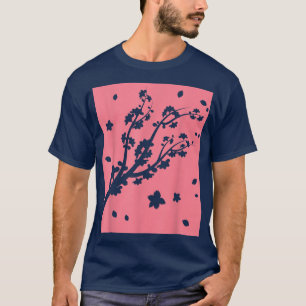 Japan Pretty Flower Japanese Pink Sakura Cherry Bl T-Shirt