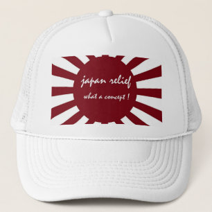japan relief what a concept trucker hat