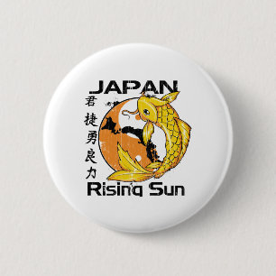 japan rising sun 2 inch round button