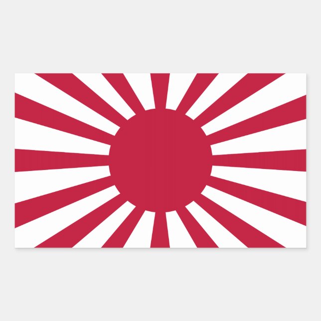 Japan Rising Sun Flag Sticker (Front)