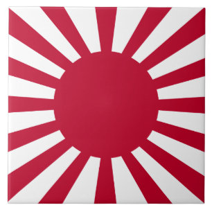 Japan Rising Sun Flag Tile