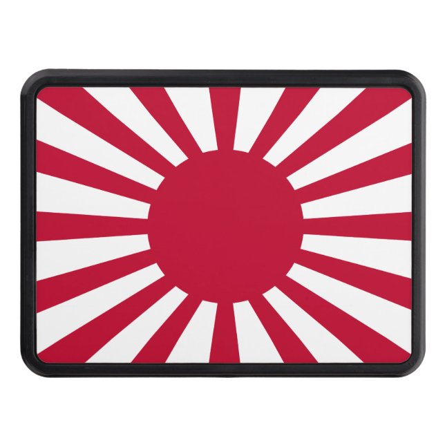 Japan Rising Sun Flag Trailer Hitch Cover (Front)