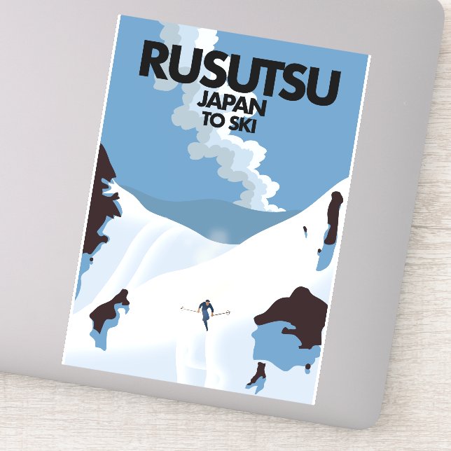 Japan Rusutsu ski print  (Detail)