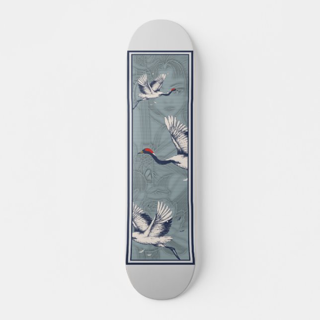 Japan Samurai Geisha Skateboard Design (Front)