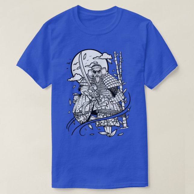 Japan Samurai Japanese Gift T-Shirt Copy (Design Front)