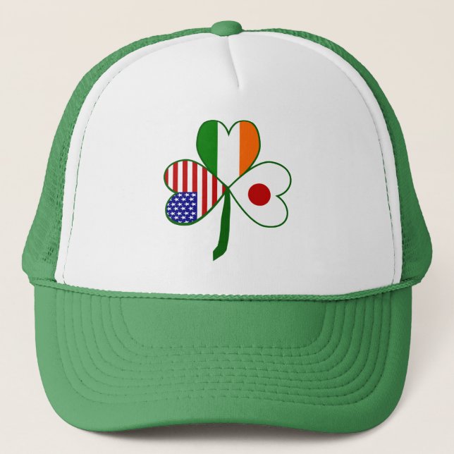 Japan Shamrock Trucker Hat (Front)