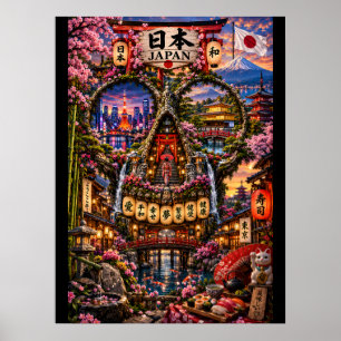 Japan Skull Art Print State of Mind