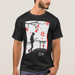 Japan Soccer Fan Traditional Men Women Boys Graphi T-Shirt
