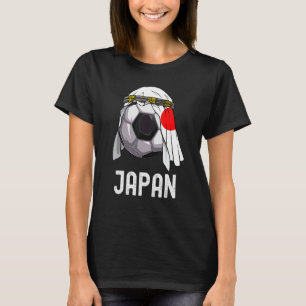 Japan Soccer Team 2022 Arab Ball Japan Flag Footba T-Shirt