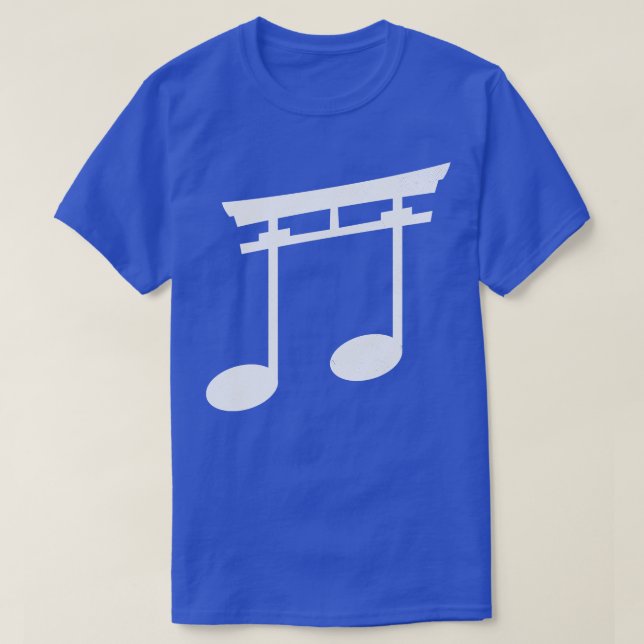 Japan Song Musical Note Zen Temple by Tobe Fonseca T-Shirt (Design Front)