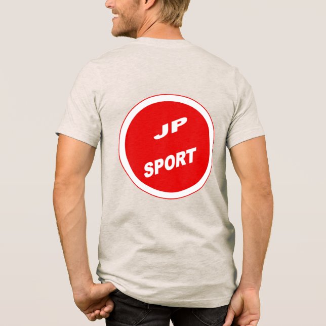 JAPAN SPORT Oat T-Shirt Tri-Blend Shirt (Back)