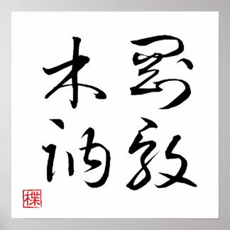 [ JAPAN ] SUPER COOL 4 KANJI idiom 002-4 Poster