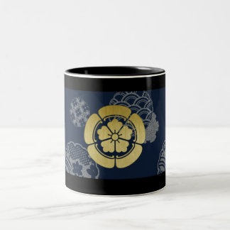 JAPAN SYOUGUN KAMON KANJI TENKAFUBU! Odaマグカップ Two-Tone Coffee Mug