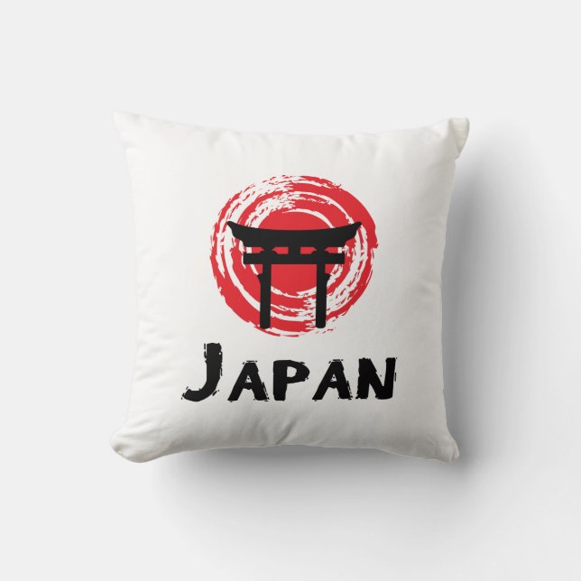 Japan Throw Pillow (Front)