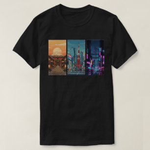 Japan Timeline Triptych T-Shirt