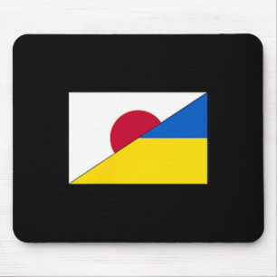 Japan Ukraine Flag Japanese Ukrainian Support Stan Mouse Pad