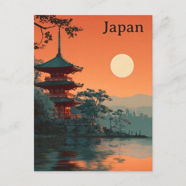 Japan vintage postcard (Front)