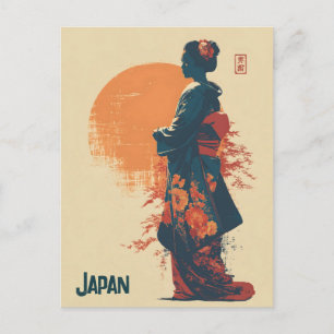 Japan vintage postcard