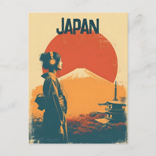 Japan vintage postcard (Front)