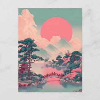 Japan vintage postcard