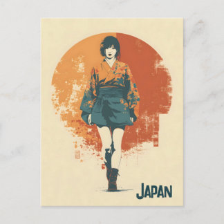 Japan vintage postcard