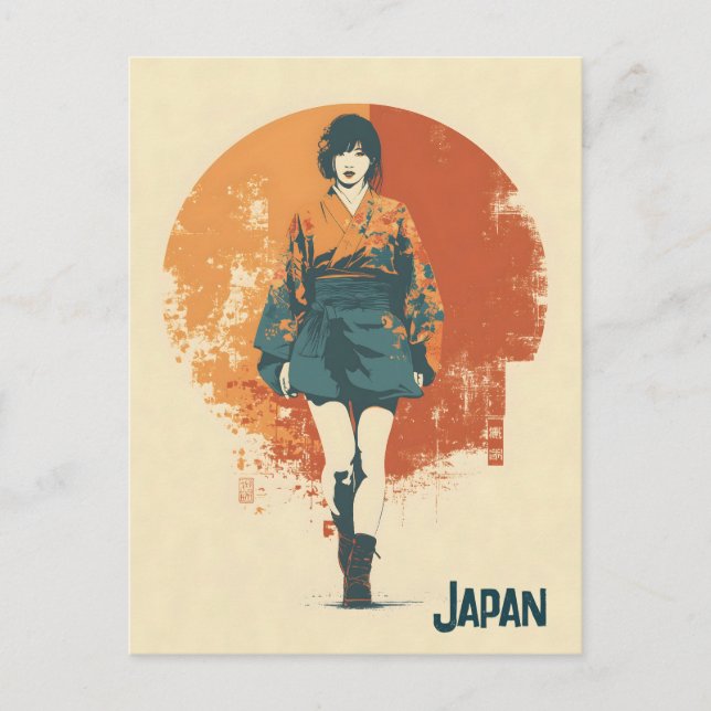 Japan vintage postcard (Front)