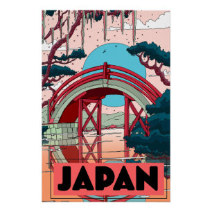 Japan Vintage travel poster