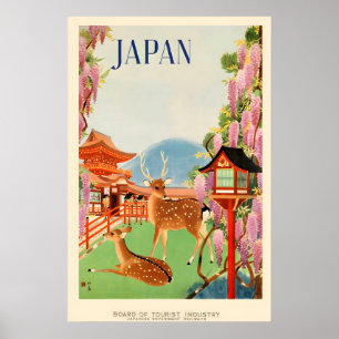 Japan Vintage Travel Poster - FramedUnframed