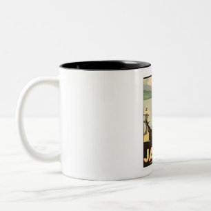 Japan Vintage Travel Two-Tone Coffee Mug