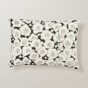 Japan White Flower floral garden Decorative Pillow