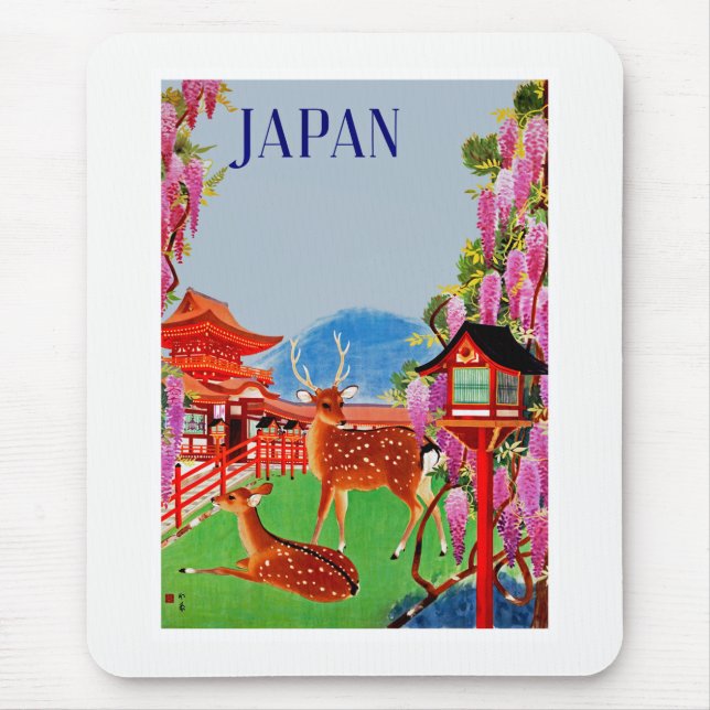 Japan with Deer Mouse Pad (Front)