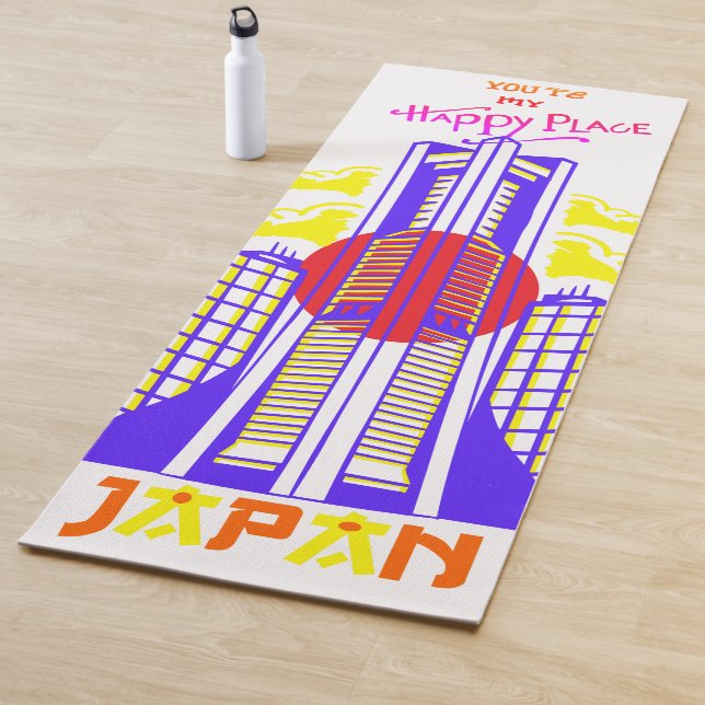 Japan You Are My Happy Place Yoga Mat (In Situ)