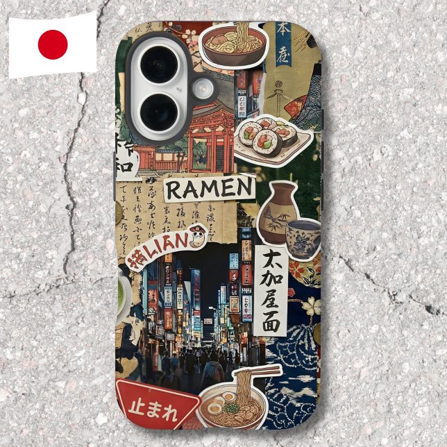 Japancore Collage Japanese Scrapbook Art Case-Mate iPhone Case (Creator Uploaded)