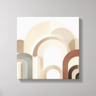 Japandi Arch Abstract for Peaceful Spaces Canvas Print