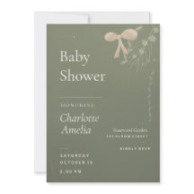 Japandi Baby Shower Invitation